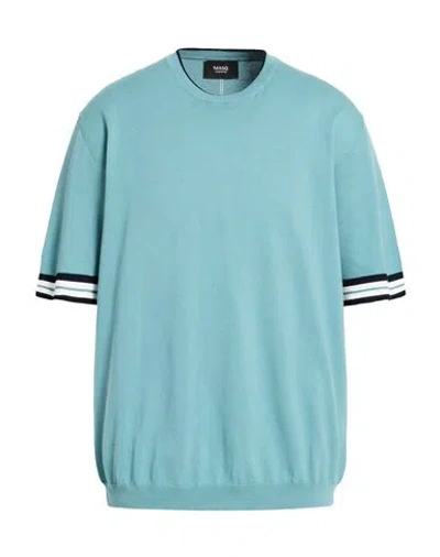 Masq Man Sweater Slate Blue Size 48 Cotton