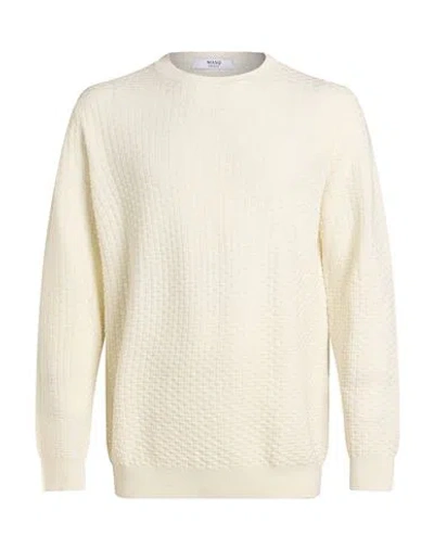 Masq Man Sweater White Size 48 Merino Wool In Neutral