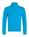 Masq Man Turtleneck Azure Size 38 Alpaca Wool, Polyamide, Wool, Elastane In Multi
