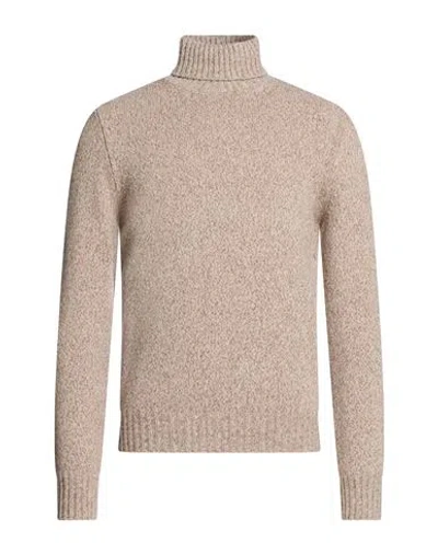 Masq Man Turtleneck Beige Size 50 Merino Wool In Neutral