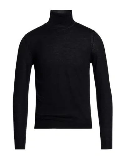 Masq Man Turtleneck Black Size 36 Wool, Silk