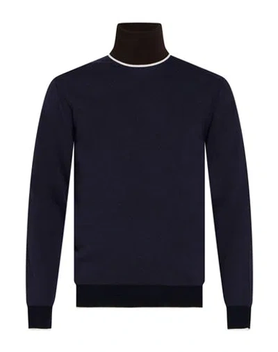 Masq Man Turtleneck Blue Size 36 Merino Wool