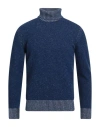 Masq Man Turtleneck Blue Size 38 Wool In Blue