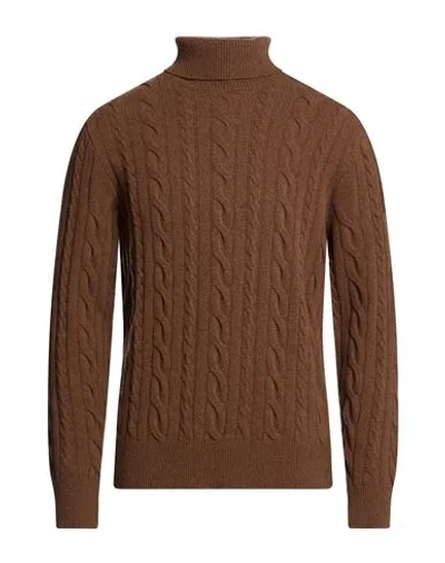 Masq Man Turtleneck Brown Size 44 Wool