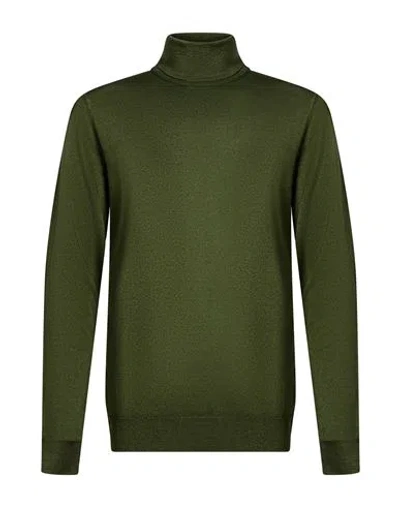 Masq Man Turtleneck Green Size 42 Wool
