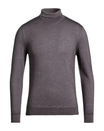 Masq Man Turtleneck Grey Size 38 Merino Wool In Orange