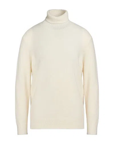 Masq Man Turtleneck Ivory Size 36 Alpaca Wool, Polyamide, Wool, Elastane In Neutral