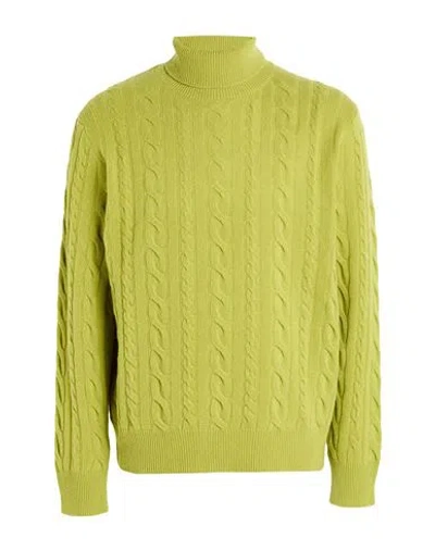 Masq Man Turtleneck Lime Green Size 48 Wool