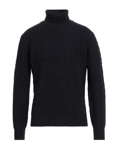 Masq Man Turtleneck Midnight Blue Size 42 Wool In Black