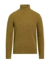 Masq Man Turtleneck Military Green Size 44 Alpaca Wool, Polyamide, Wool, Elastane In Brown