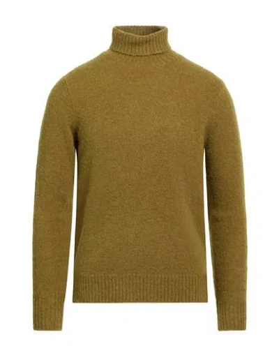Masq Man Turtleneck Military Green Size 44 Alpaca Wool, Polyamide, Wool, Elastane In Brown