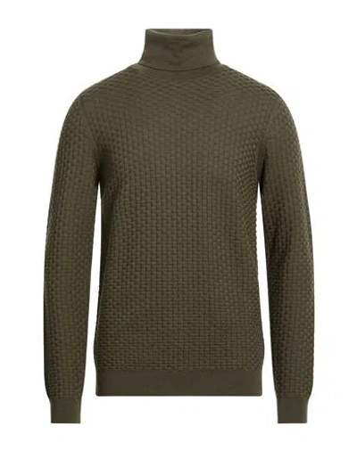 Masq Man Turtleneck Military Green Size 46 Merino Wool