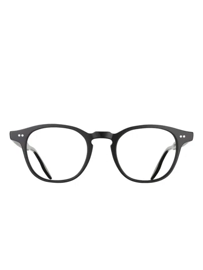 Massada Aspect Round-frame Glasses In Black