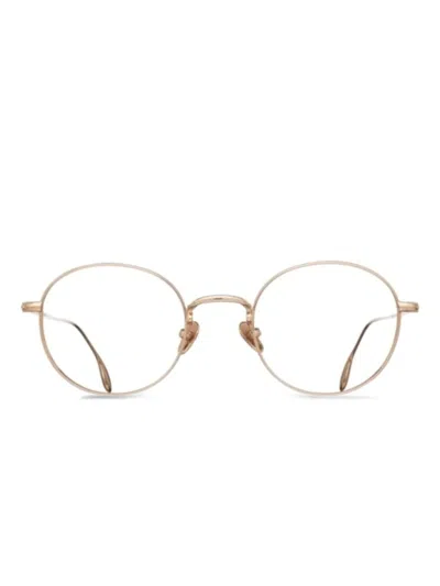 Massada Round-frame Glasses In Pink