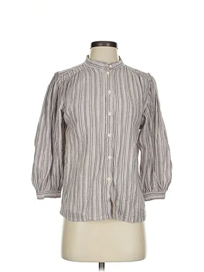Pre-owned Masscob 3/4 Sleeve Blouse In Gray