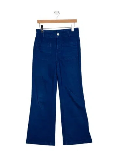 Pre-owned Masscob High-rise Flared Jeans In Blue