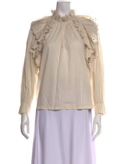 Pre-owned Masscob Long Sleeve Blouse In Neutrals