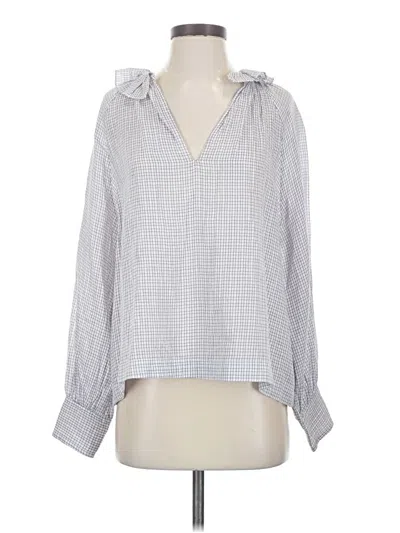 Pre-owned Masscob Long Sleeve Blouse In White