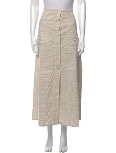 Pre-owned Masscob Midi Length Skirt In Neutral