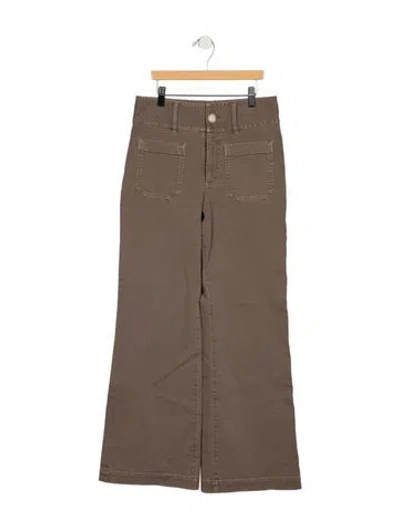 Pre-owned Masscob Mid-rise Flared Jeans In Grey