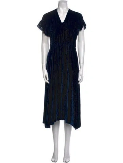 Pre-owned Masscob Printed Midi Length Dress In Multi