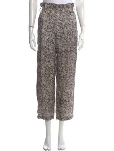 Pre-owned Masscob Silk Wide Leg Pants In Black/neutrals