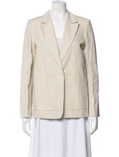 Pre-owned Masscob Striped Blazer In Neutral