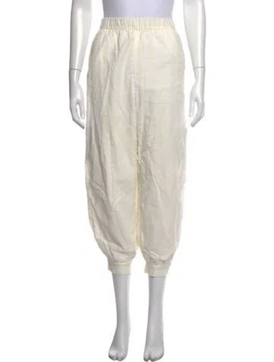 Pre-owned Masscob Striped Wide Leg Pants In Neutrals