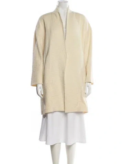 Pre-owned Masscob Virgin Wool Coat W/ Tags In Yellow