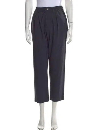 Pre-owned Masscob Virgin Wool Wide Leg Pants In Gray