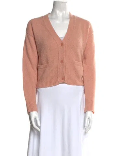 Pre-owned Masscob V-neck Sweater In Pink