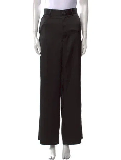 Pre-owned Masscob Wide Leg Pants In Black