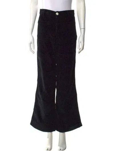 Pre-owned Masscob Wide Leg Pants In Black