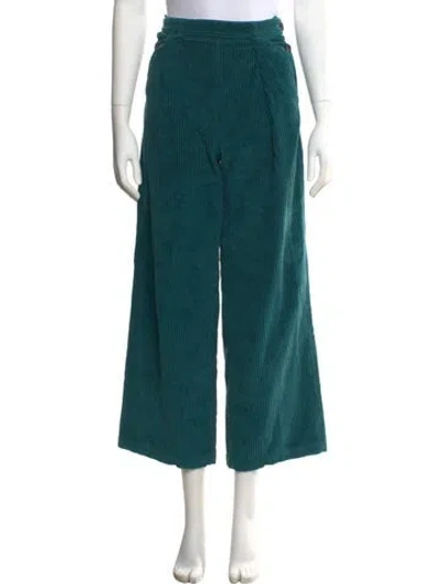 Pre-owned Masscob Wide Leg Pants In Green