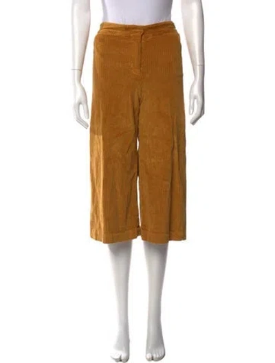 Pre-owned Masscob Wide Leg Pants In Yellow