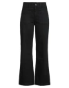 Masscob Woman Jeans Black Size 10 Recycled Cotton, Cotton, Polyester, Elastane