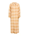 Masscob Woman Maxi Dress Camel Size M/l Cotton In Orange