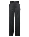 Masscob Woman Pants Black Size 10 Polyester, Recycled Polyester In Black