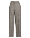Masscob Woman Pants Brown Size 8 Wool In Gray