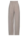 Masscob Woman Pants Grey Size 8 Virgin Wool, Elastane In Gray