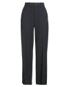 Masscob Woman Pants Slate Blue Size 6 Wool, Viscose In Black
