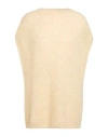 Masscob Woman Sweater Sand Size M Mohair Wool, Polyamide, Merino Wool In Pattern