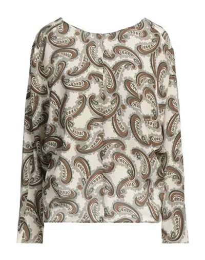 Masscob Woman Blouse Ivory Size M Silk In White