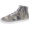 Masseys Blakely Womens Cushioned Footbed Canvas High-top Sneakers In Green