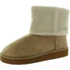 Masseys Heavenly Womens Faux Fur Lined Textured Mid-calf Boots In Multi