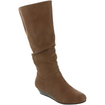 Masseys Jaya Womens Zipper Knee-high Boots In Brown