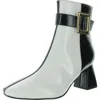 Masseys Sydney Womens Buckle Faux Leather Ankle Boots In Multi