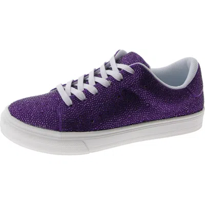 Masseys Veronica Womens Dressy Glitter Oxfords In Purple