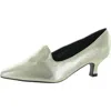 Masseys Violet Womens Padded Insole Pointed Toe Kitten Heels In Multi
