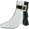Masseys Sydney Womens Buckle Faux Leather Ankle Boots In Multi